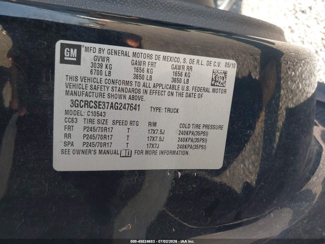 2010 Chevrolet SILVERADO 1500 XTRA FUEL ECONOMY — фото 9