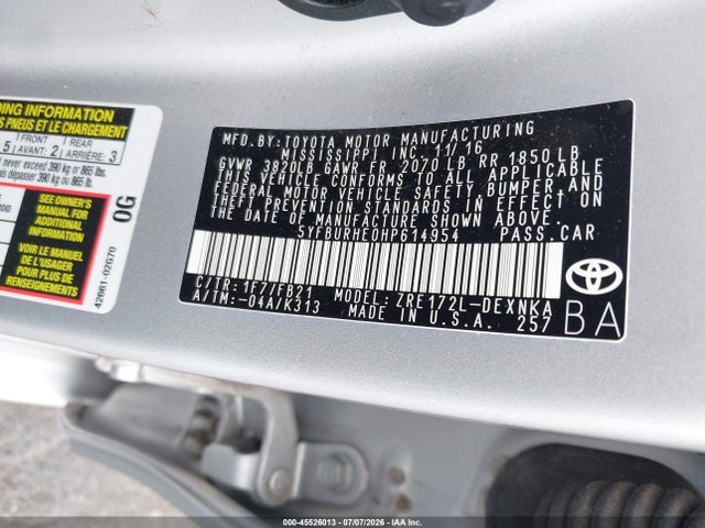 صورة 9 لـ 2017 Toyota COROLLA LE