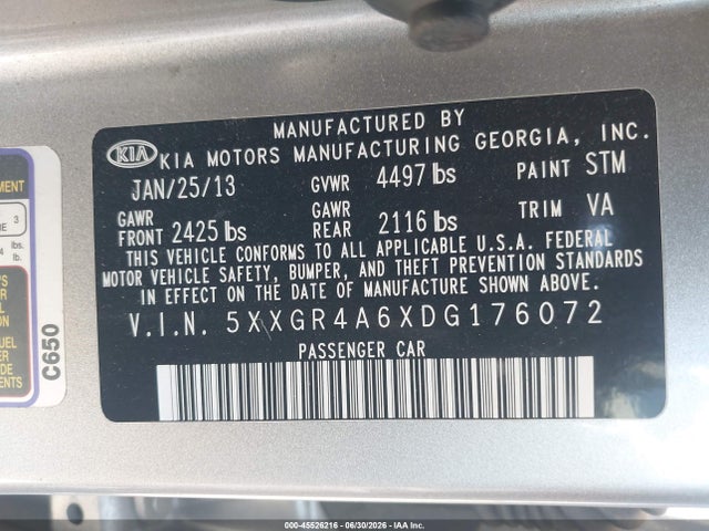 2013 KIA OPTIMA SX 照片 9