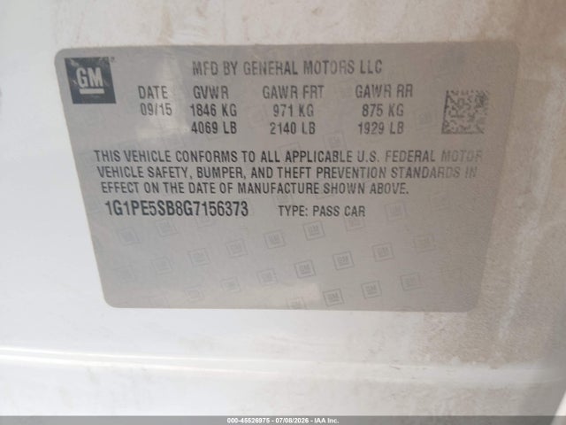 2016 Chevrolet CRUZE LIMITED 1LT AUTO 照片 9