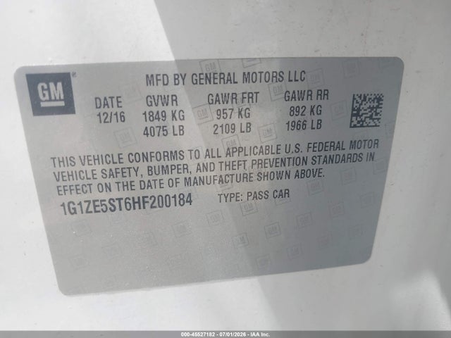 2017 Chevrolet MALIBU 1LT 照片 9