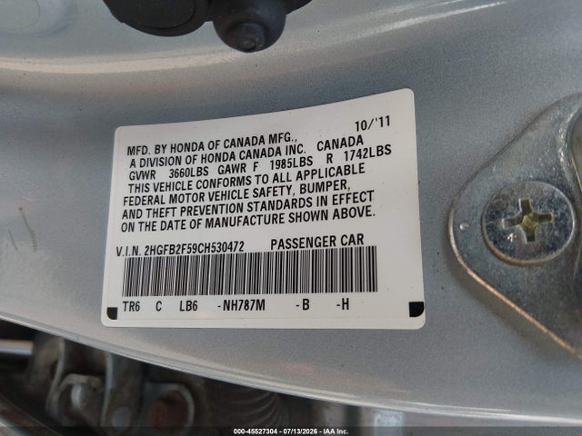 صورة 9 لـ 2012 Honda CIVIC LX