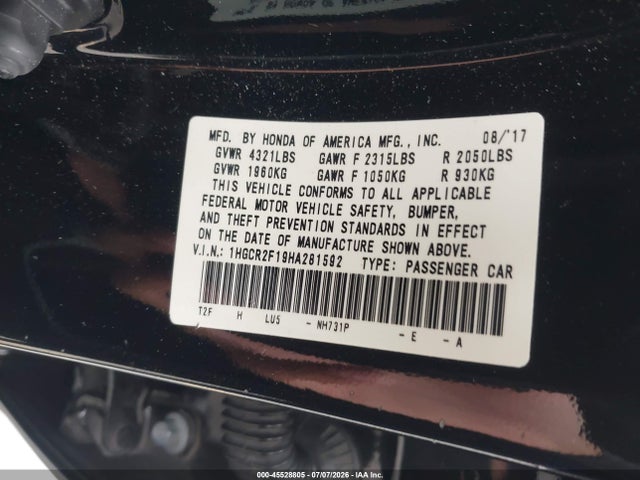 صورة مصغرة 9 لـ 2017 Honda ACCORD SPORT SE