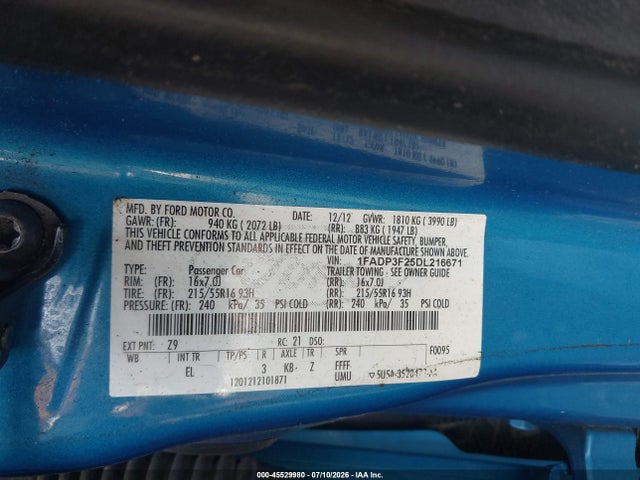 2013 FORD FOCUS SE 照片 9
