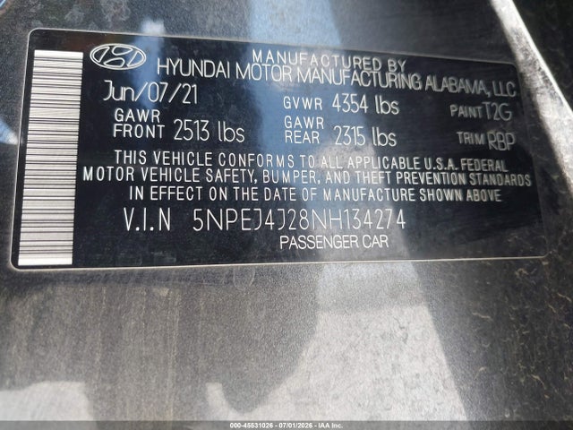 2022 HYUNDAI SONATA SEL PLUS 9