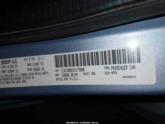 2012 Chrysler 200 TOURING 照片 9