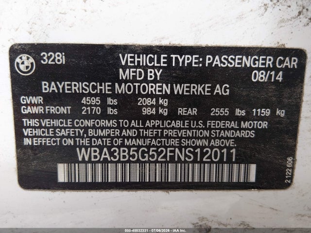 2015 BMW 328I XDRIVE 照片 9