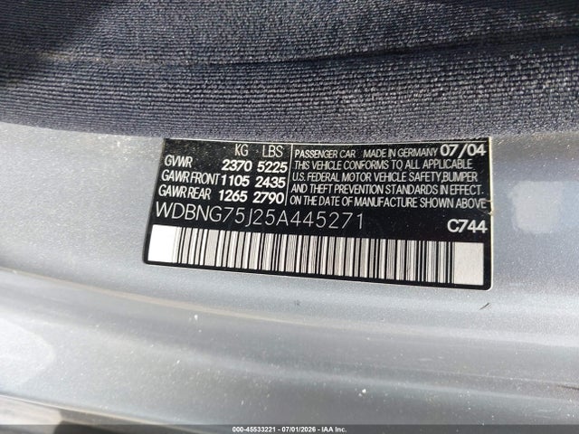 2005 Mercedes-BENZ S 500 photo 9