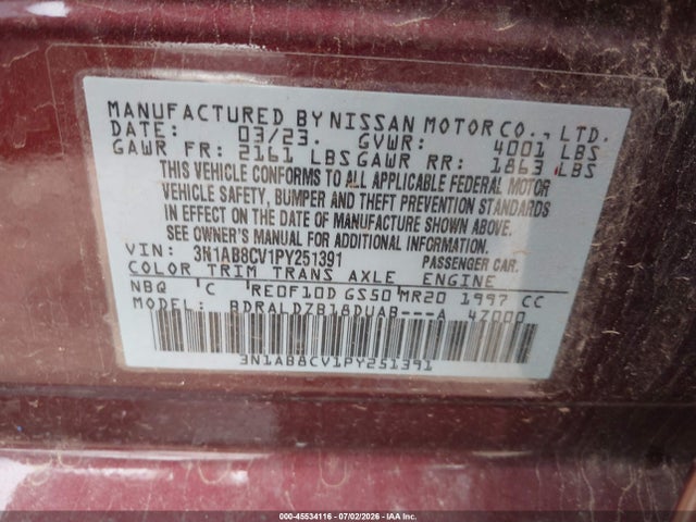 2023 NISSAN SENTRA SV XTRONIC CVT 9