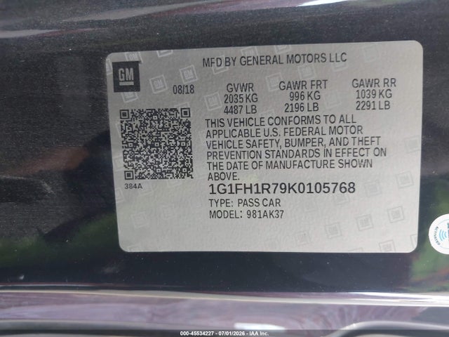 صورة 9 لـ 2019 Chevrolet CAMARO 2SS