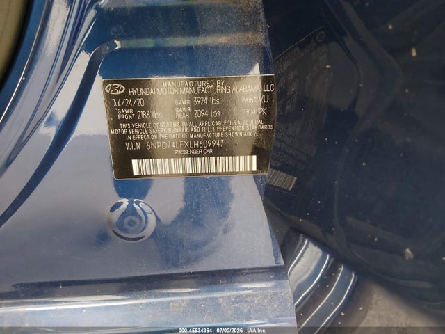 2020 Hyundai ELANTRA SE 照片 9