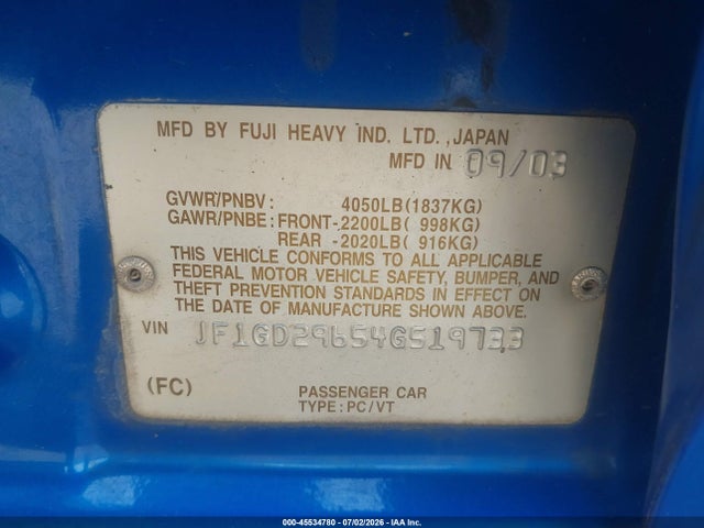 صورة مصغرة 9 لـ 2004 Subaru IMPREZA WRX