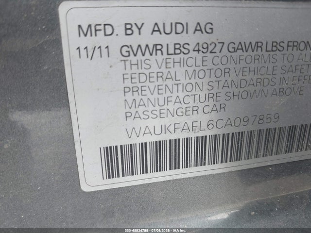 2012 AUDI A4 2.0T PRESTIGE 缩略图 9