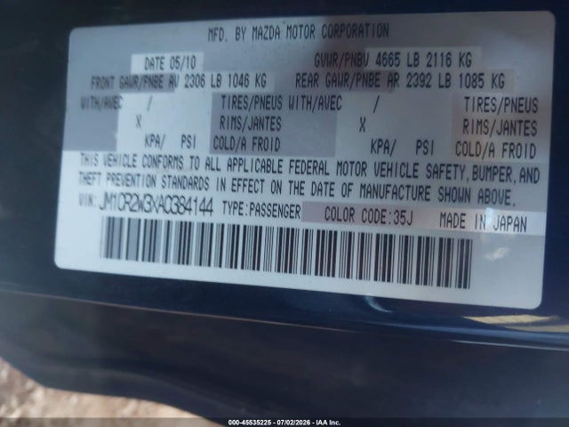 2010 Mazda MAZDA5 SPORT photo 9