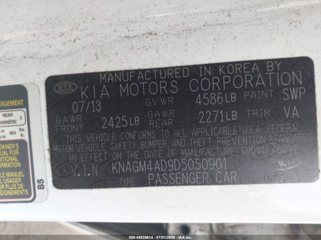 2013 KIA OPTIMA HYBRID EX 照片 9
