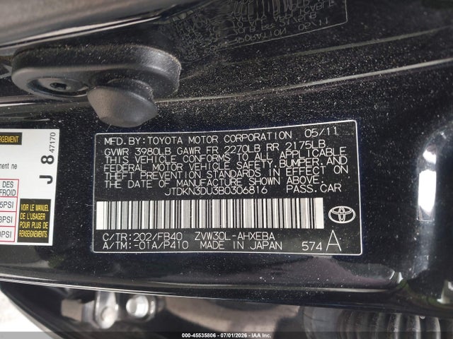 2011 Toyota PRIUS THREE photo 9