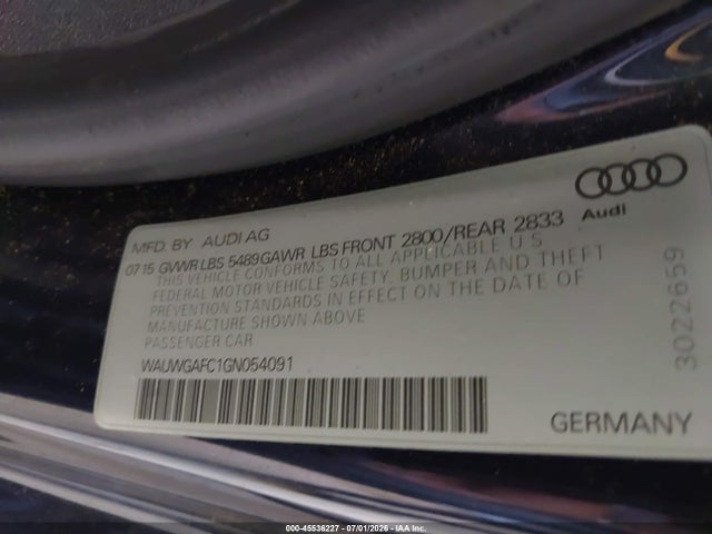 2016 AUDI A7 3.0 PREMIUM PLUS 缩略图 9