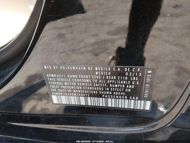 2013 Volkswagen JETTA 2.5L SE 照片 9