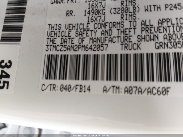 2023 TOYOTA TACOMA SR V6 9