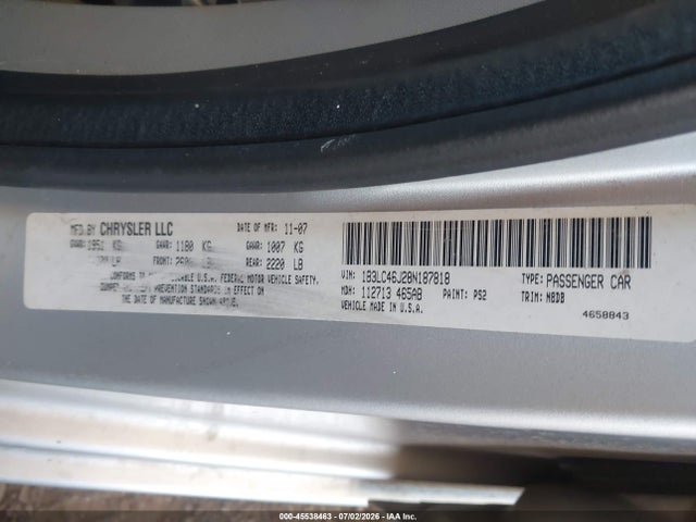 2008 Dodge AVENGER SE 照片 9