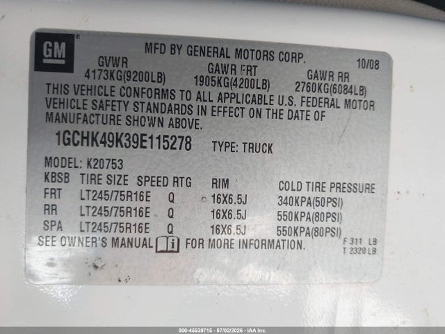 2009 Chevrolet SILVERADO 2500HD WORK TRUCK 照片 9