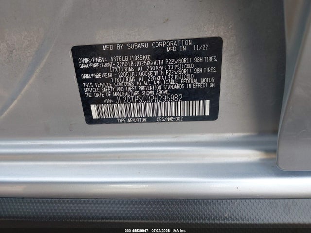 2023 SUBARU CROSSTREK SPORT 9