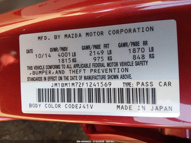 2015 Mazda MAZDA3 I GRAND TOURING — фото 9
