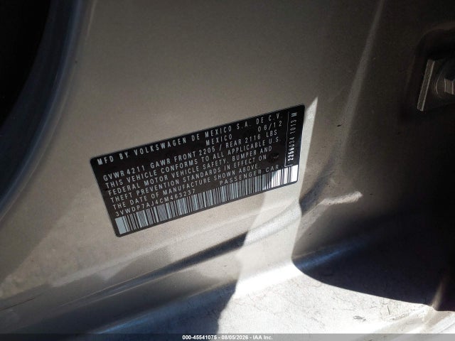 صورة 9 لـ 2012 Volkswagen JETTA 2.5L SE
