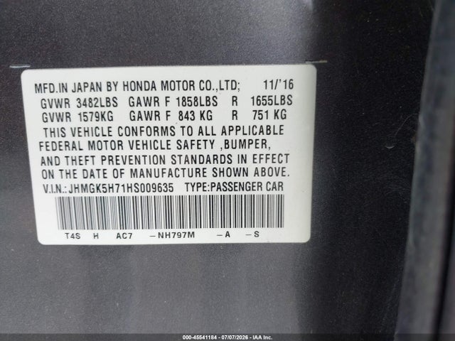2017 Honda FIT EX 照片 9