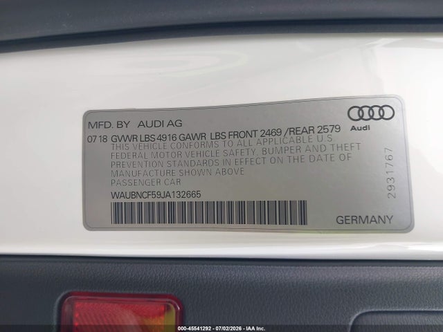 صورة 9 لـ 2018 AUDI A5 2.0T PREMIUM