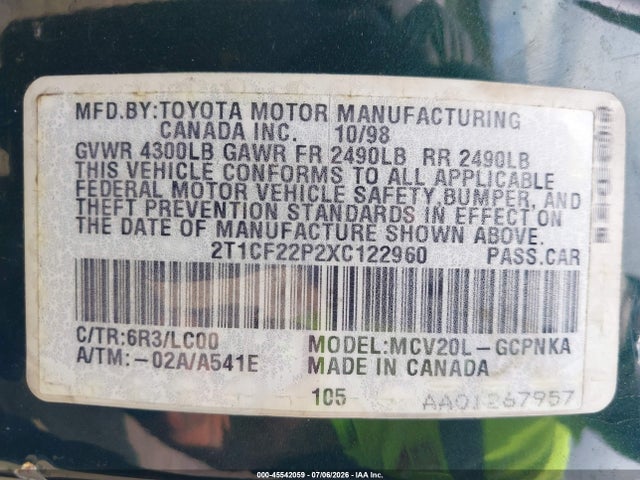 صورة 9 لـ 2000 Toyota CAMRY SOLARA SLE V6