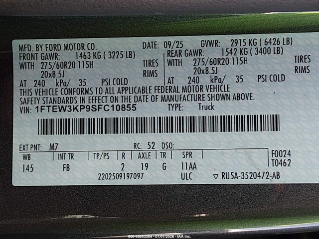 2025 FORD F-150 XLT photo 9
