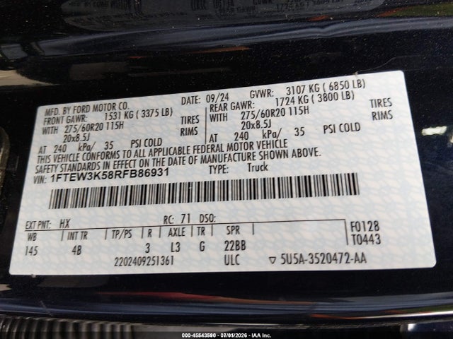 2024 FORD F-150 XLT 照片 9