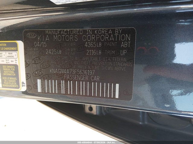 2015 KIA OPTIMA LX 照片 9