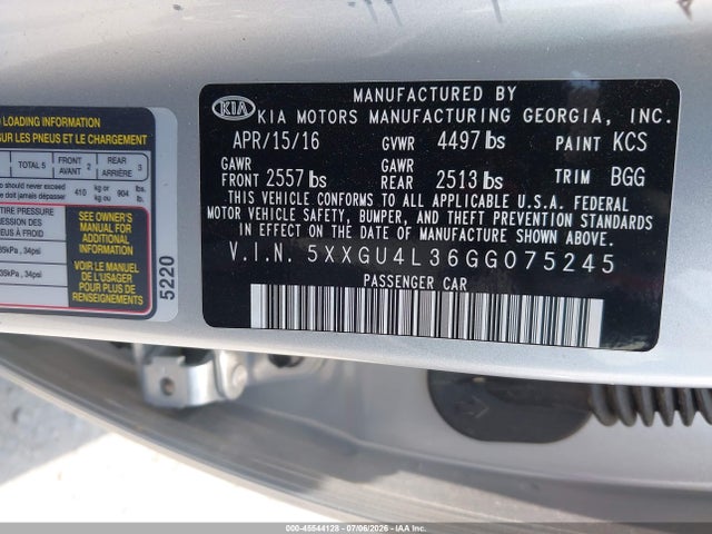 2016 KIA OPTIMA EX 照片 9