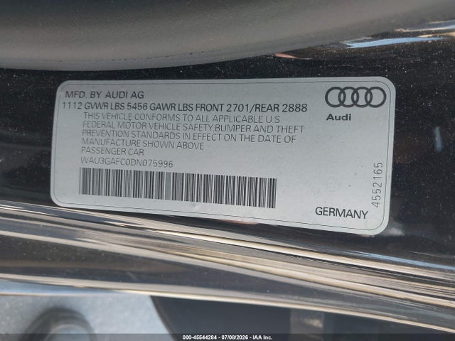 2013 AUDI A7 3.0T PREMIUM — фото 9