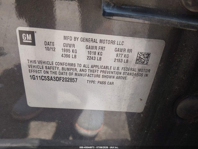 2013 Chevrolet MALIBU 1LT 照片 9