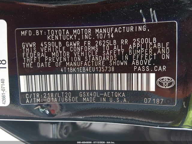 صورة 9 لـ 2014 Toyota AVALON XLE TOURING