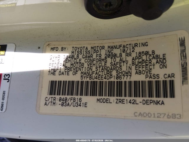 2013 Toyota COROLLA LE 照片 9