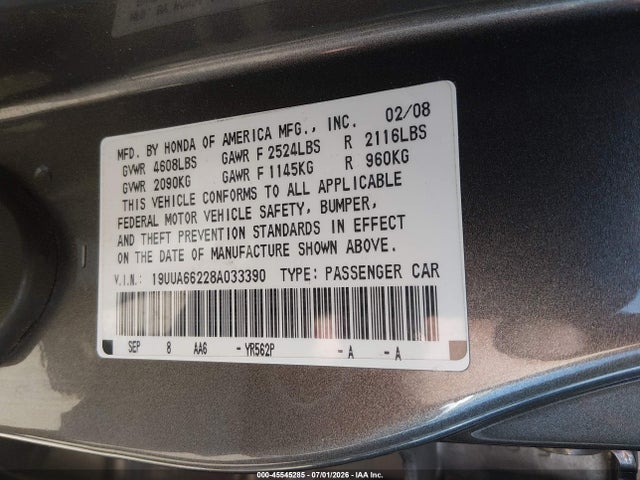 صورة 9 لـ 2008 Acura TL 3.2