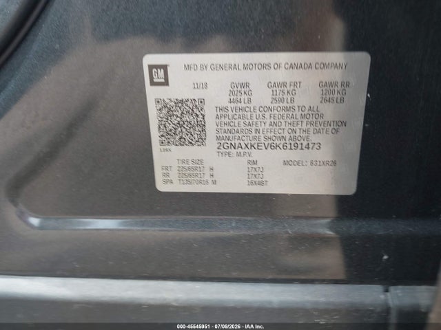 2019 CHEVROLET EQUINOX LT 9