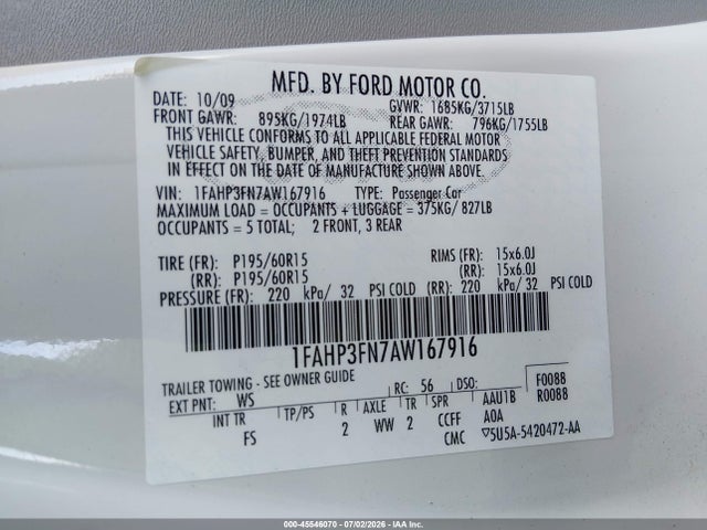 صورة 9 لـ 2010 FORD FOCUS SE