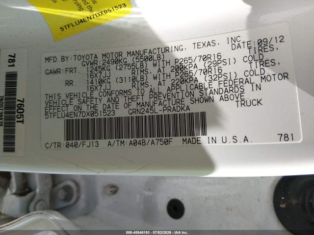 صورة 9 لـ 2013 Toyota TACOMA BASE V6