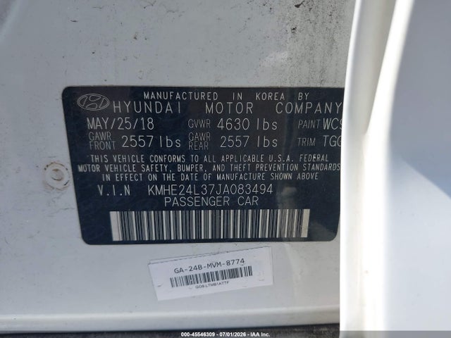 صورة 9 لـ 2018 Hyundai SONATA HYBRID SE