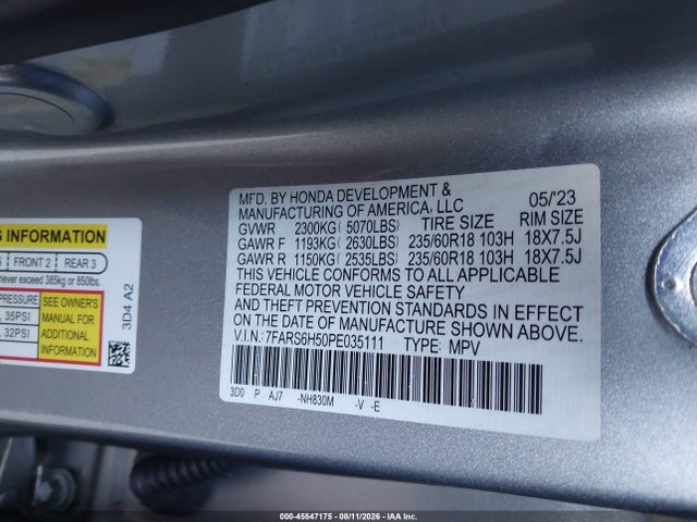 2023 HONDA CR-V HYBRID SPORT 9