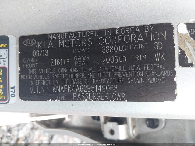 2014 KIA FORTE LX — фото 9