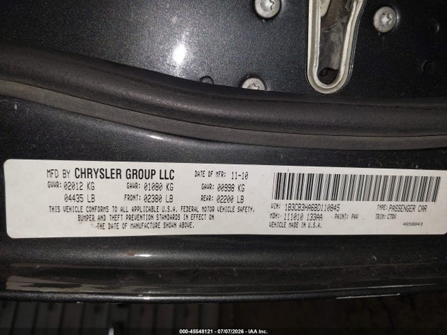 2011 Dodge CALIBER MAINSTREET 照片 9