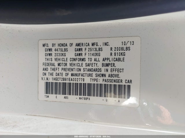 صورة 9 لـ 2014 Honda ACCORD EX-L V-6