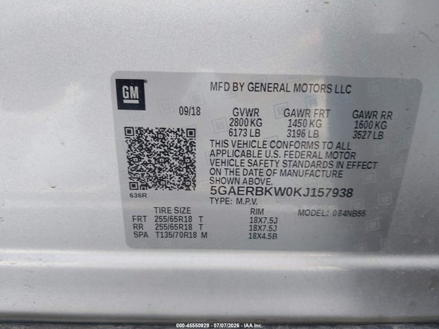 2019 BUICK ENCLAVE FWD ESSENCE 9