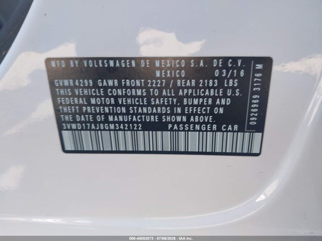 صورة 9 لـ 2016 Volkswagen JETTA 1.8T SPORT